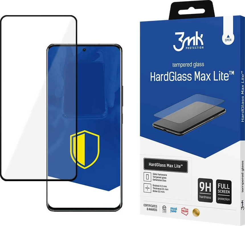 Xham mbrojtës ekrani 3mk HardGlass Max Lite për Xiaomi 13, 9H, full screen, 0.3 mm