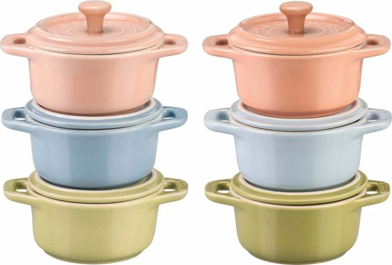 Set enësh mini STAUB Mini cocotte 10 cm, shumëngjyrëshe, 6 copë