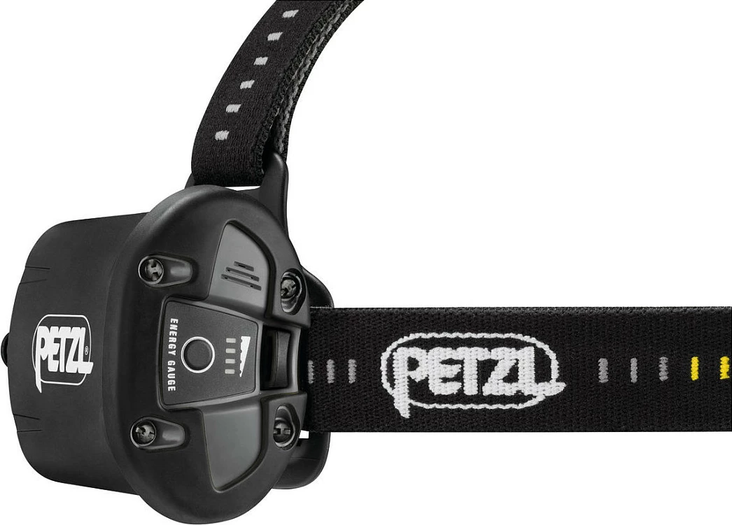 Llambë koke Petzl DUO S, 1100 lm, IP67, bateri e rikarikueshme, Zezë/Verdhë