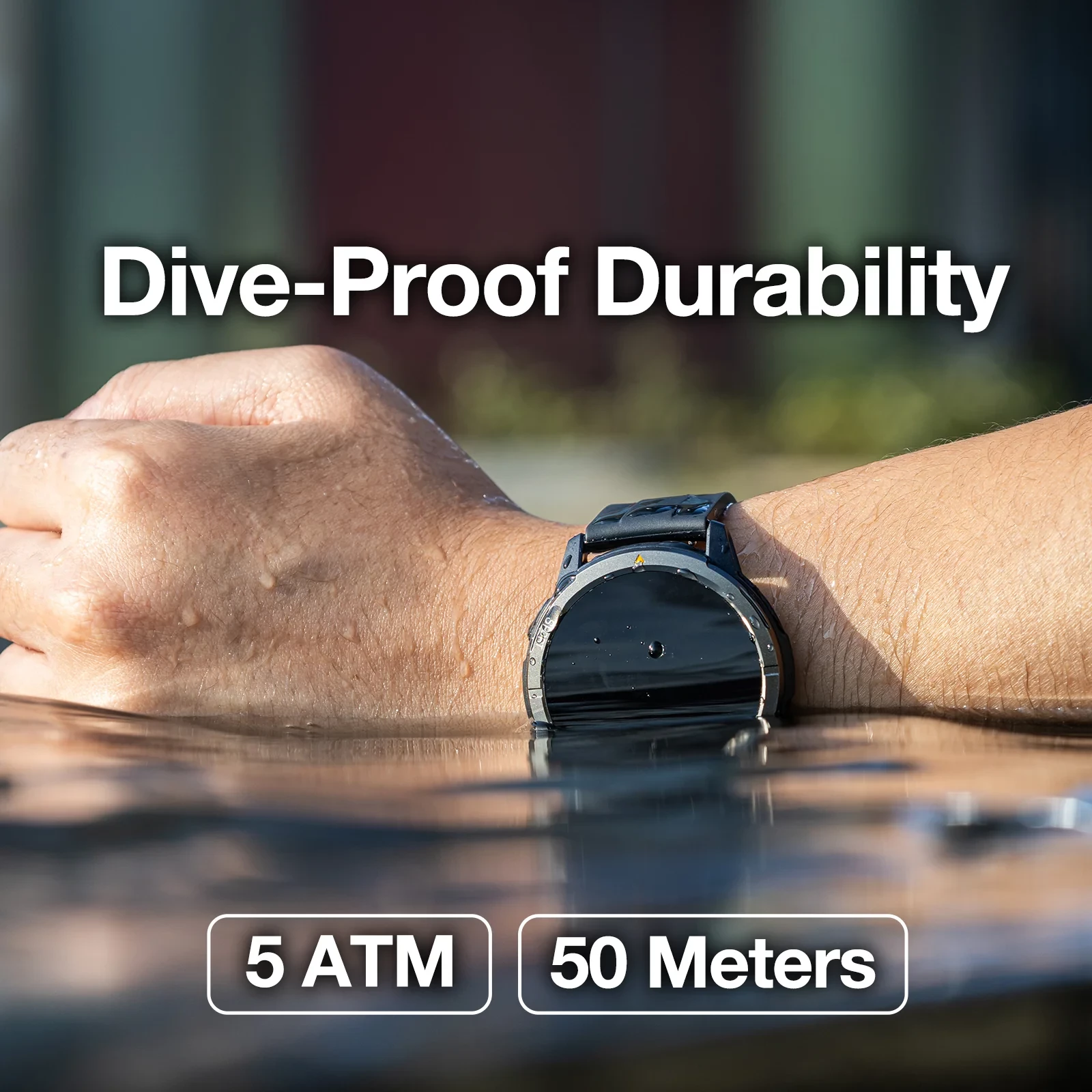 Smartwatch AGM Legion MPN 23882, 1.43\" AMOLED, GPS, 5ATM, IP67, MIL-STD-810H, e zezë