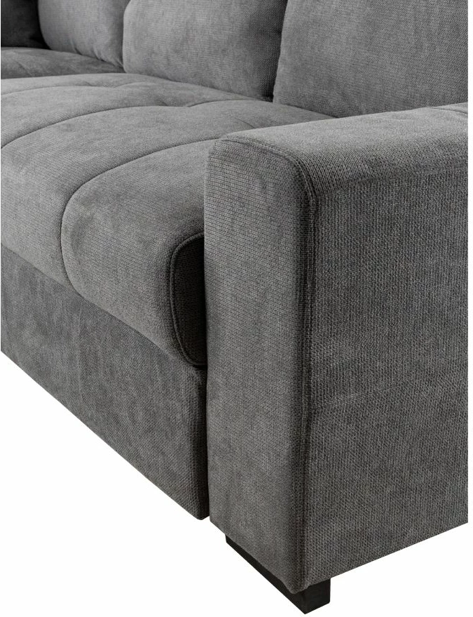 Kënd divan Bill, shtrihës, kënd i majtë, ngjyrë gur, 241x173x94