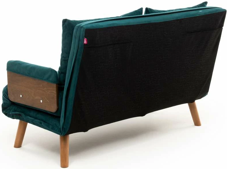 Divan-krevat dy ulëshe, ngjyrë jeshile petrol, Cosmo