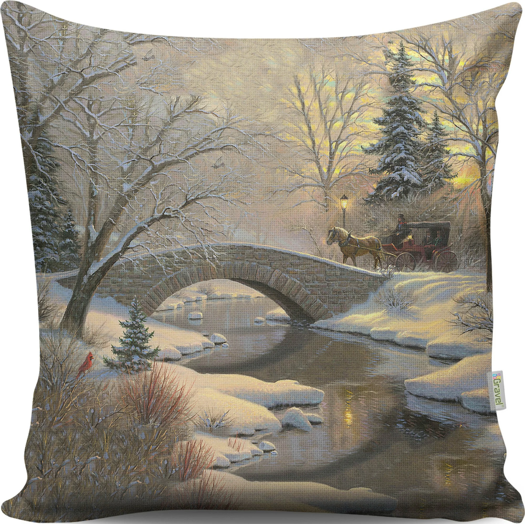 Jastëk dekorativ Aberto Design, A13010, shumëngjyrësh, 43x43cm