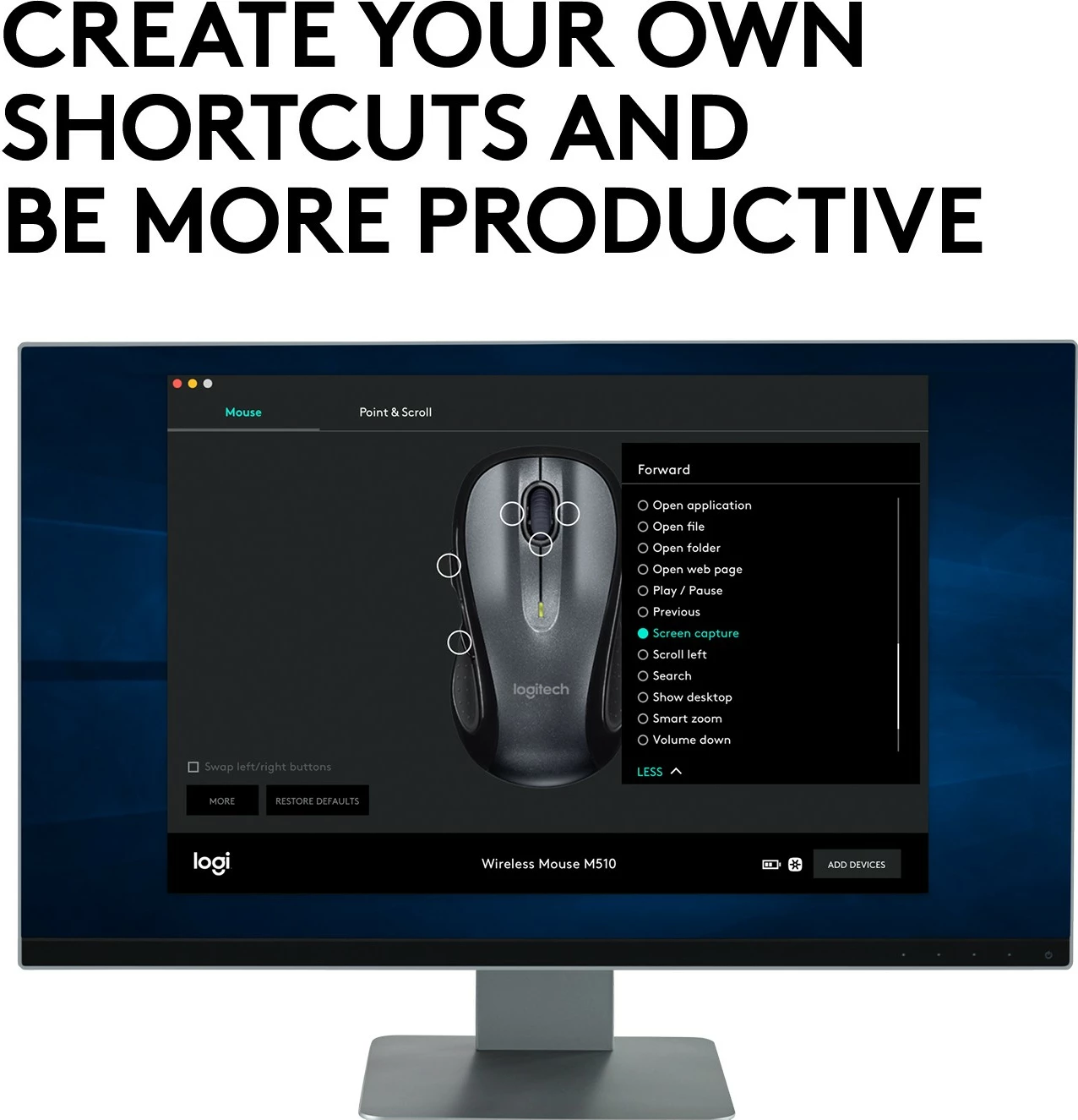 Maus Logitech M510, Laser, RF Wireless, Ngjyrë e zezë