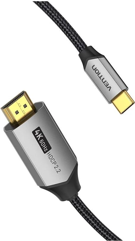 Kabëll Vention USB-C - HDMI 2.0, 4K 60Hz, 2m, zi