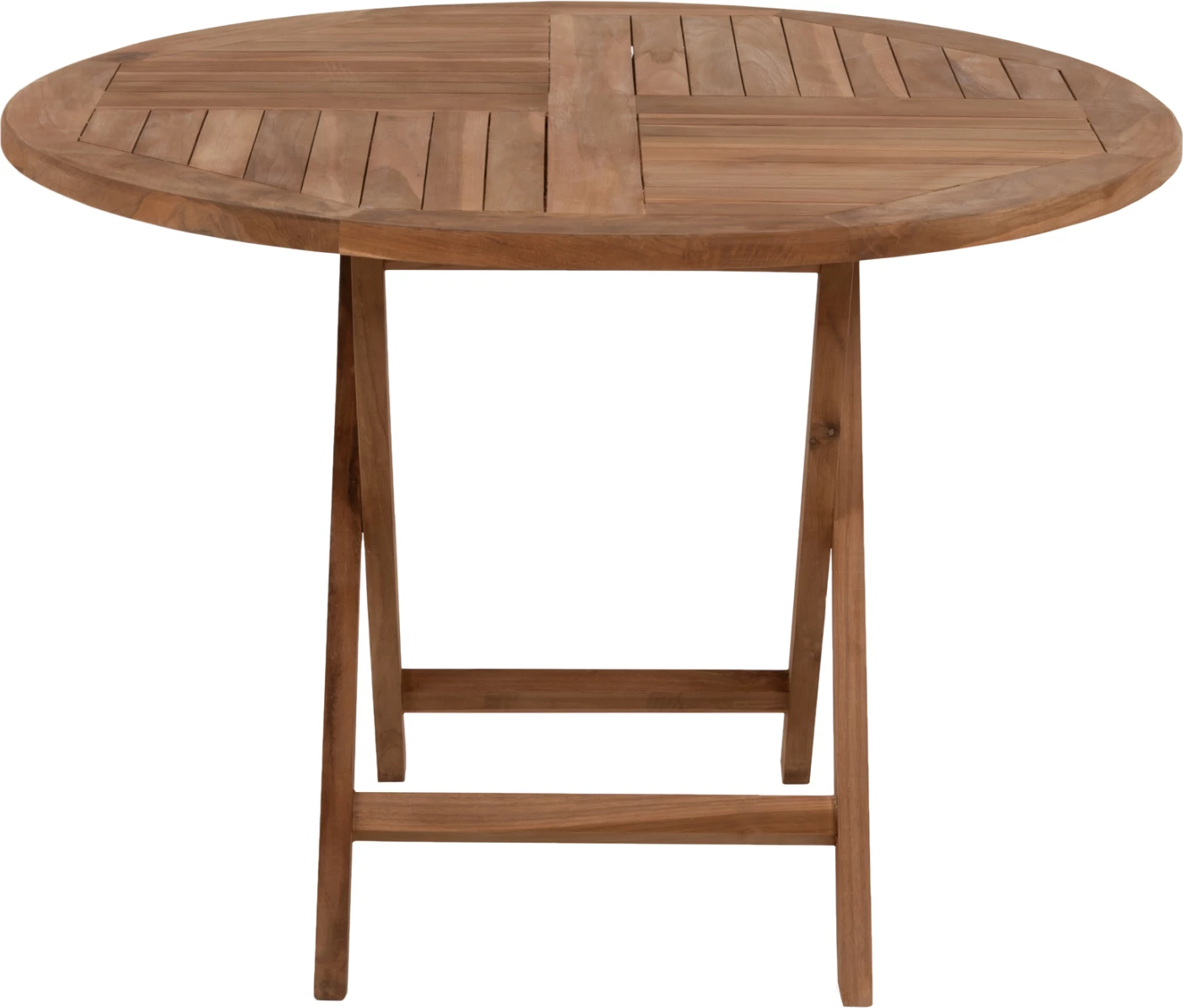 Tavolinë e rrumbullakët palosëse KENDALL FH9543 dru teak ngjyrë natyrale Φ106x73,5Hcm