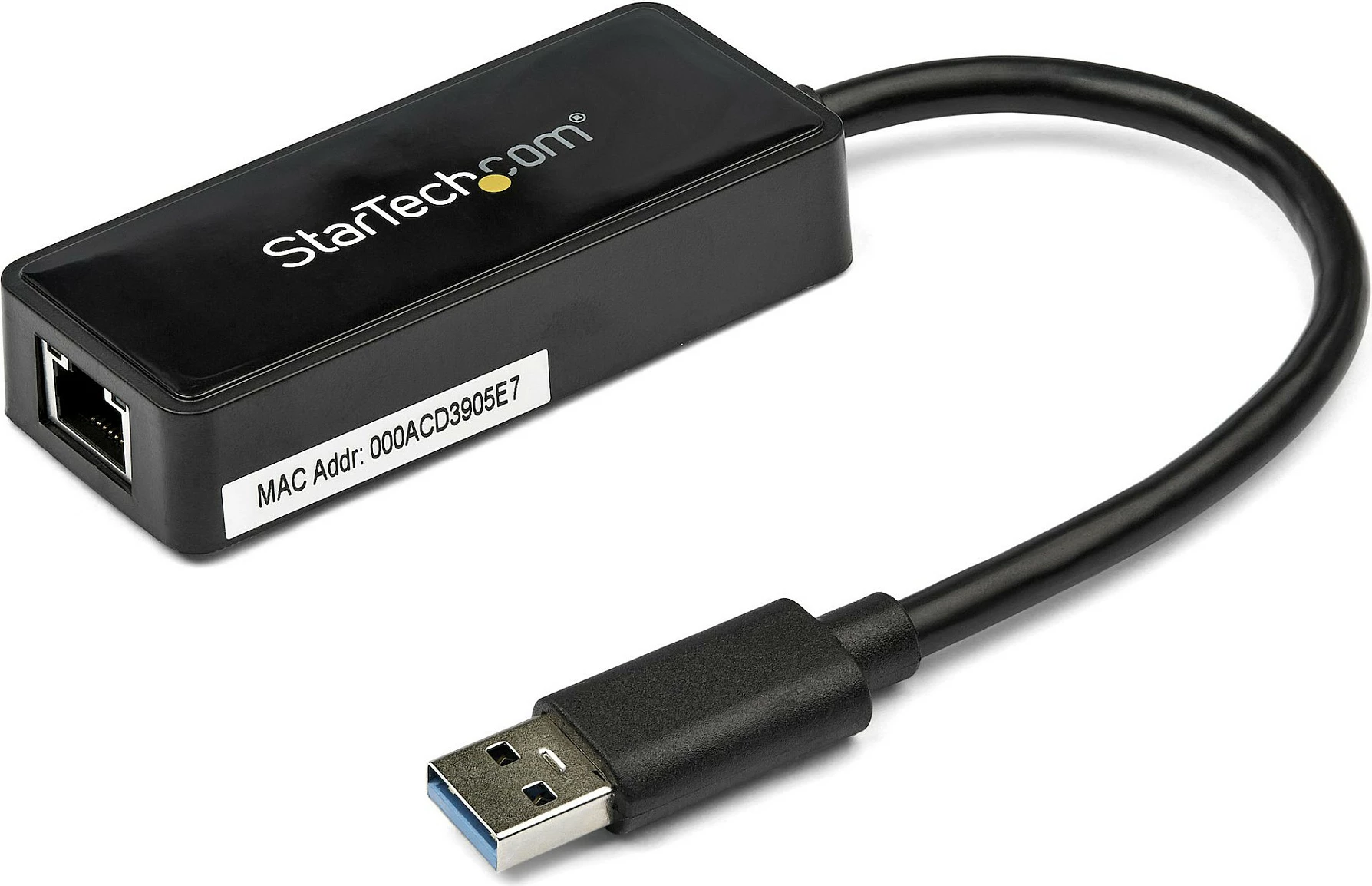 Adapter USB 3.0 në Gigabit Ethernet StarTech USB31000SPTB, me port USB pass-through, i zi