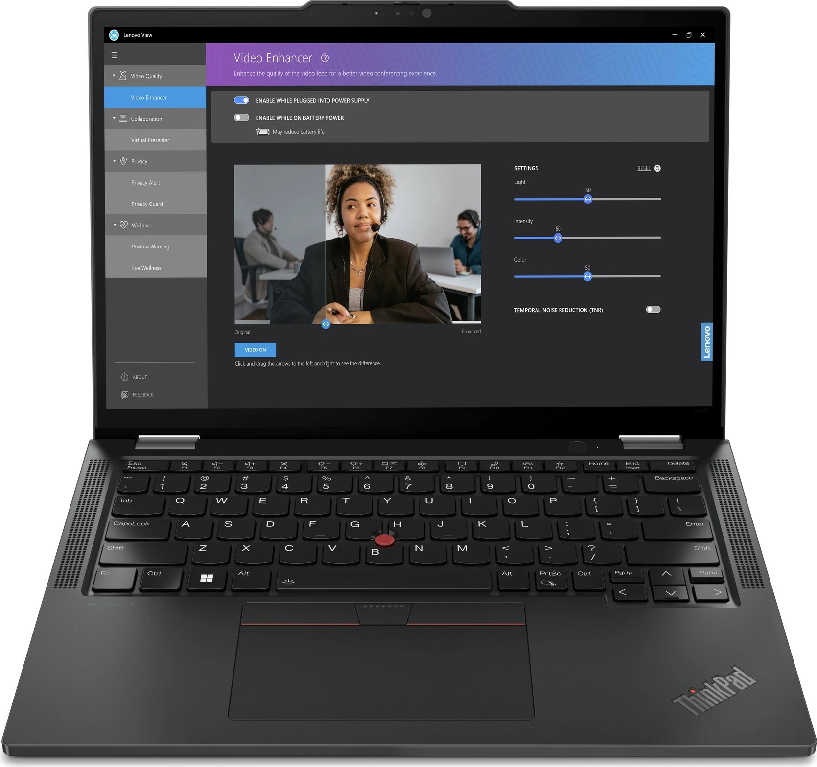 Laptop Lenovo ThinkPad X13 2-in-1 Gen 5, Intel Core Ultra 5, 32 GB, 1 TB, Ekran 13.3", Ngjyrë e zezë