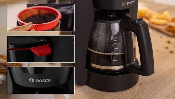 Kafeteri Bosch TKA3M133, 1.25 L, e zezë