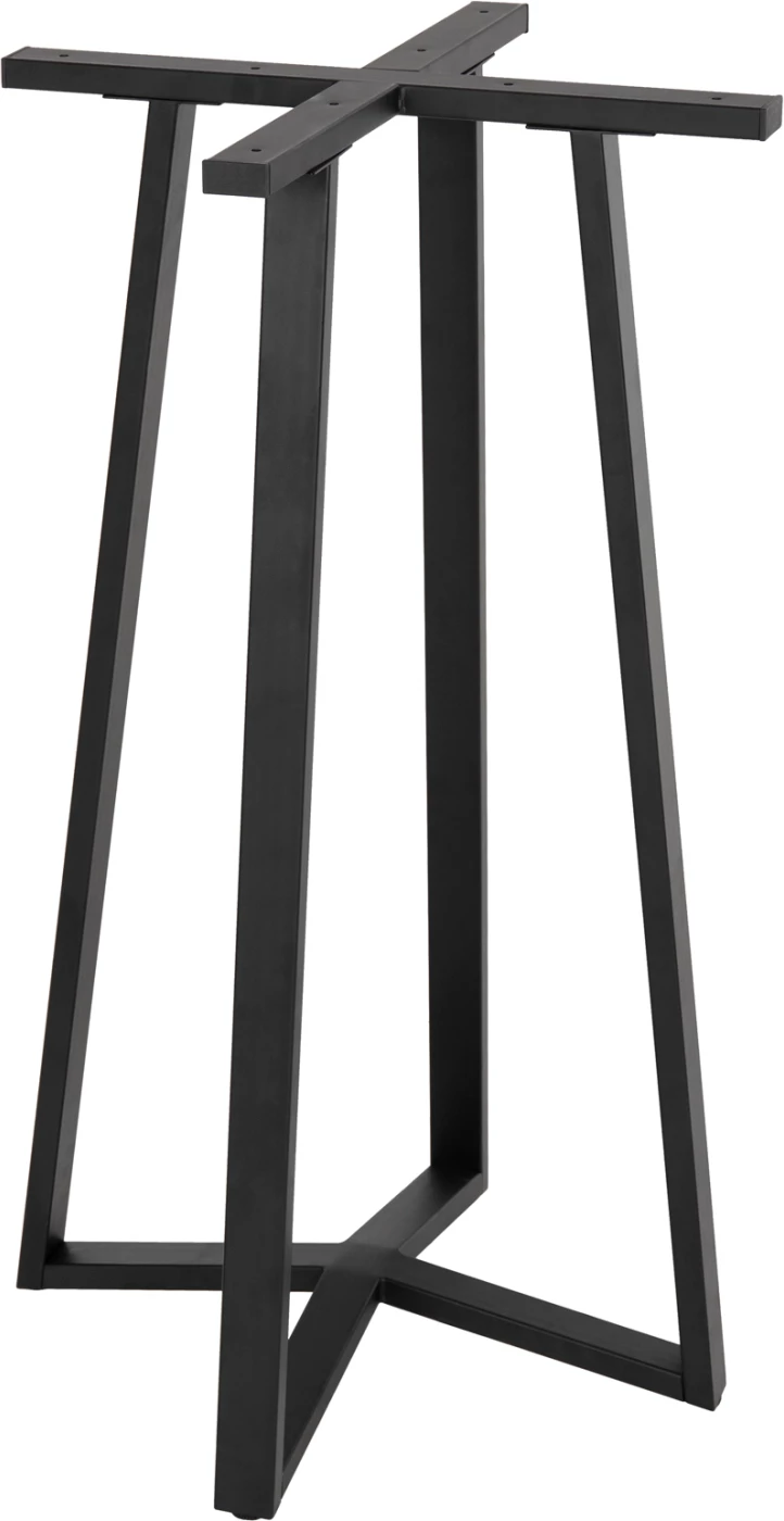 Bazë për tavolinë bar, lartësi mesatare, metal i zi, 50x50x90H cm
