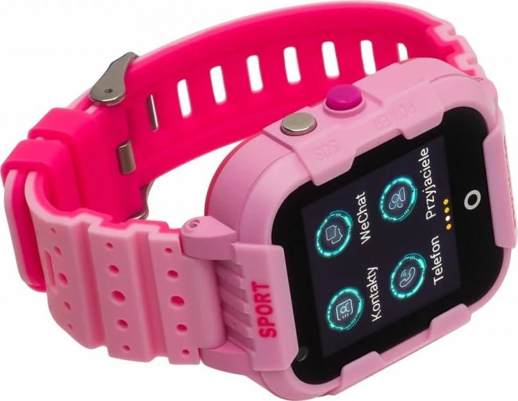 Smartwatch Garett Kids 4G, 4GB, 1.4", GPS, SIM, IP67, rozë