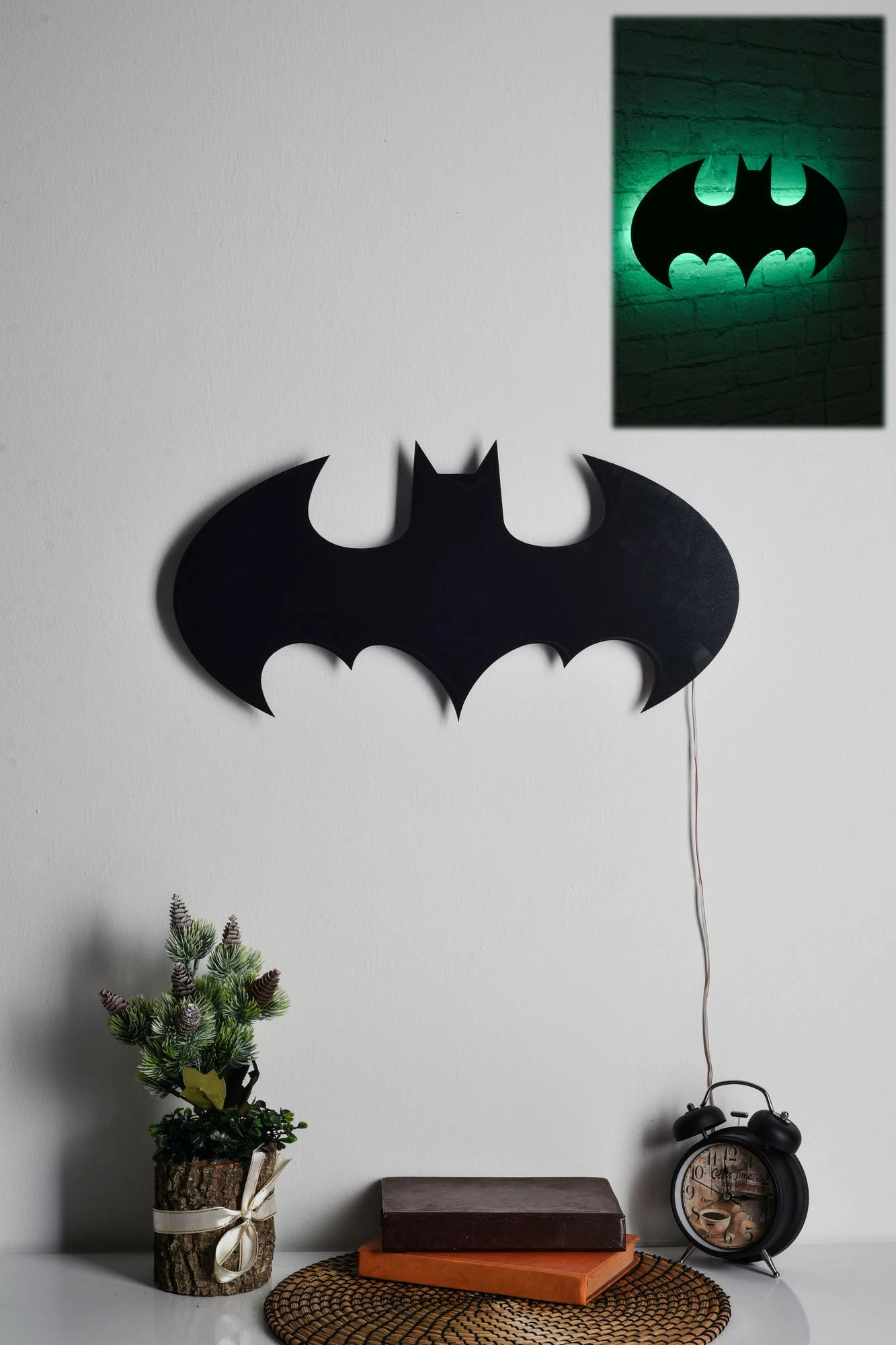 Dritë dekorative LED, Batman, ngjyrë e gjelbër
