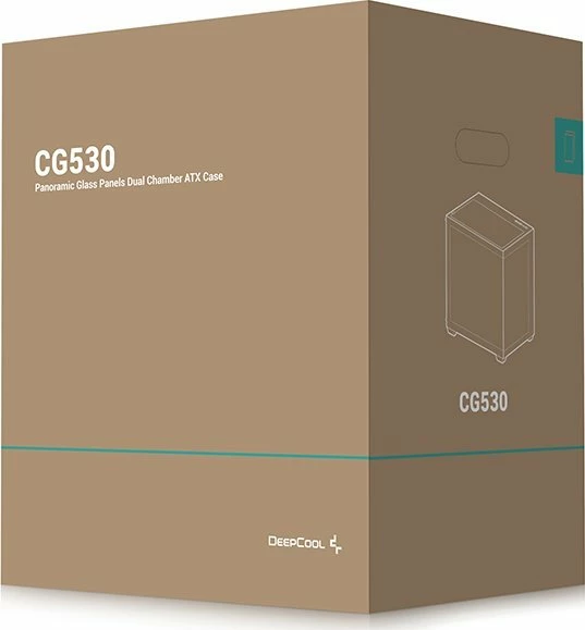 Kasë Deepcool CG530 (R-CG530-BKNDA0-G-1) Midi Tower ATX, pa furnizim rryme, e zezë