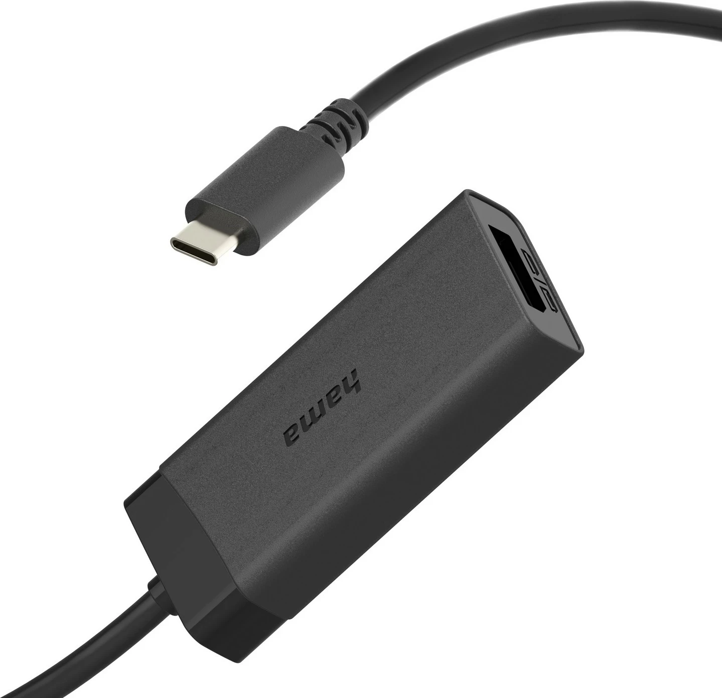 Adapter Hama USB-C në DisplayPort/HDMI 4K 60Hz, zi
