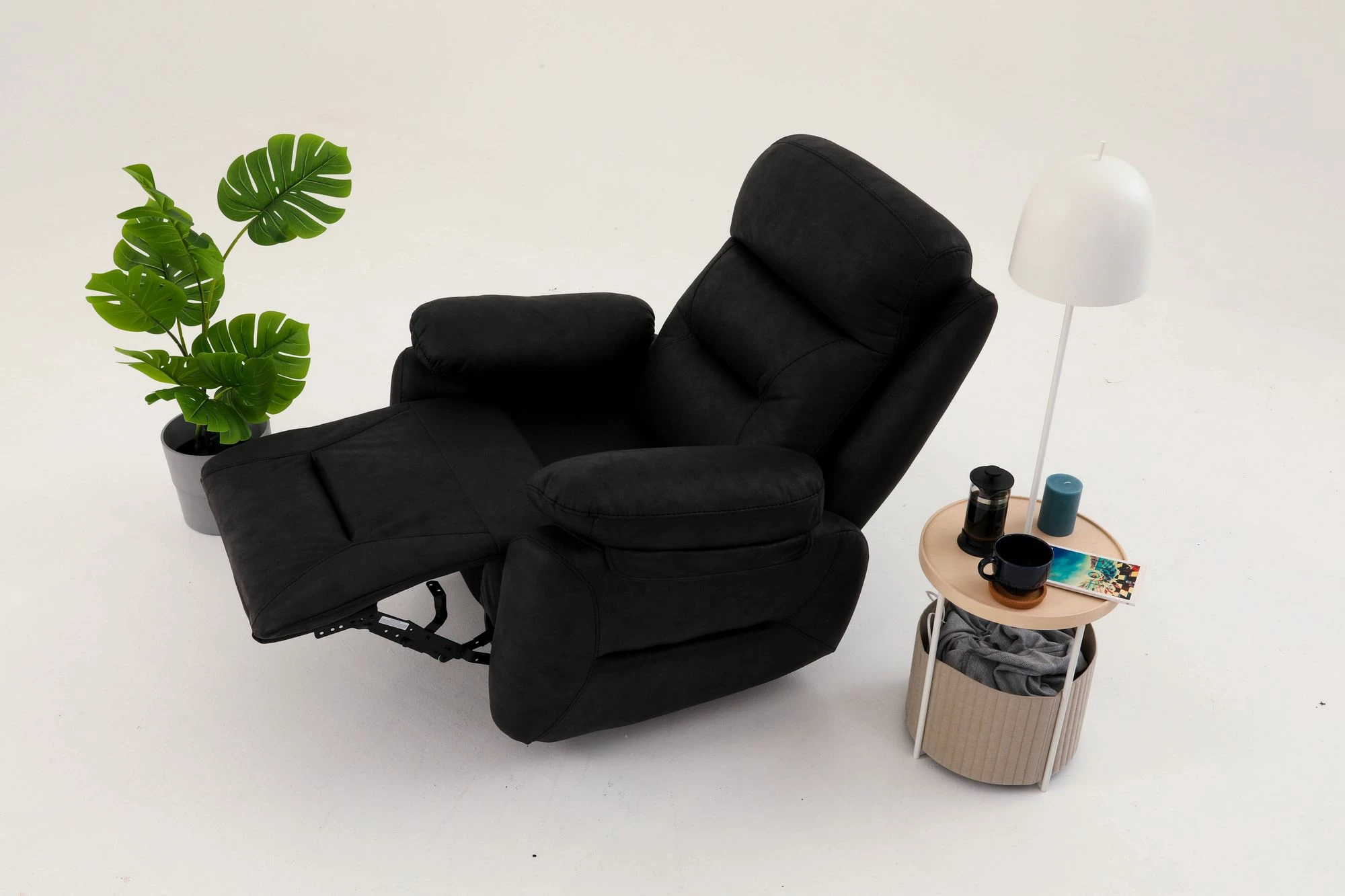 Karrige relaksuese elektrike, ngjyrë e zezë, Comfort