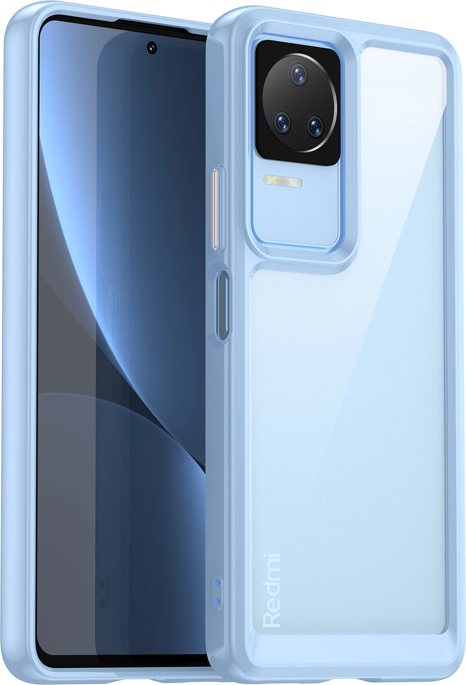 Mbështjellës Hurtel Outer Space Case për Xiaomi Poco F4 5G, kaltër