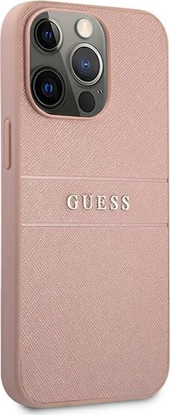 Mbështjellës Guess GUHCP13XPSASBPI për iPhone 13 Pro Max 6.7", rozë
