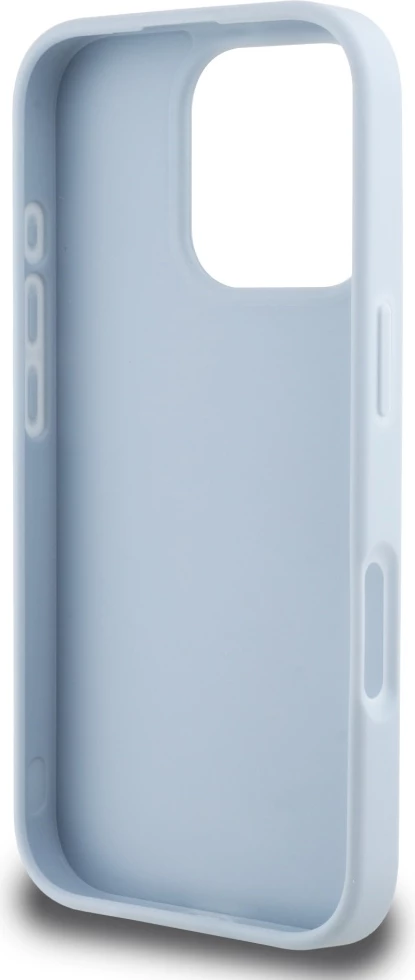 Mbështjellës Guess Grained Big 4G Logo Small Classic Logo për iPhone 16 Pro Max, Blu