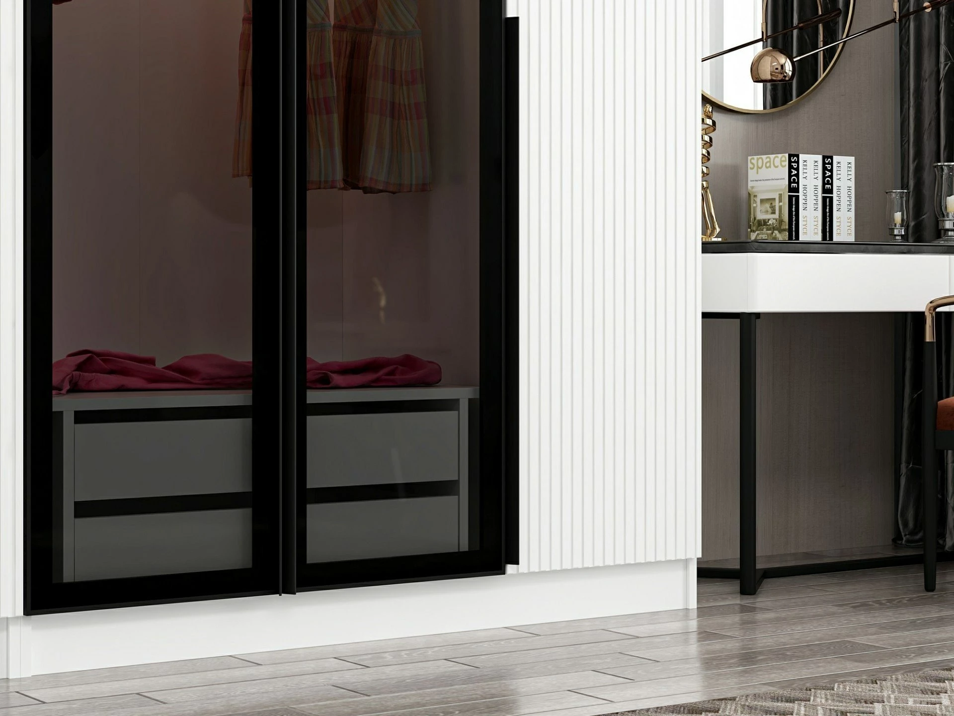 Dollap garderobe Fume, Skye Decor, Kale Plus - 7811