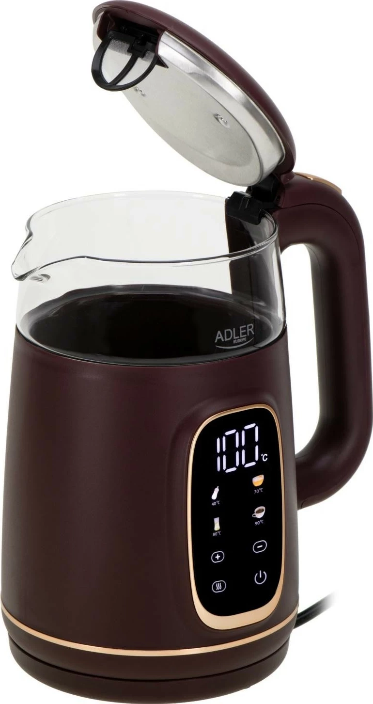 Çajnik elektrik Adler AD 1305, 1.7L, burgundy