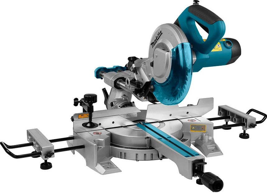 Sharrë këndore Makita LS0815FLN, tavolinë rrotulluese, blu