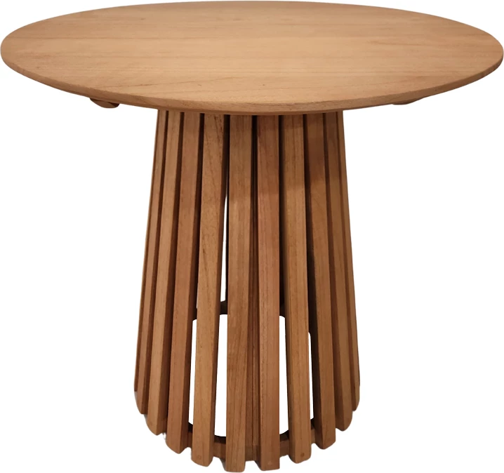 Set tavoline me karrige Granny-Kenda, 5 copë, ngjyrë natyrale-bezhë, Φ80x75cm