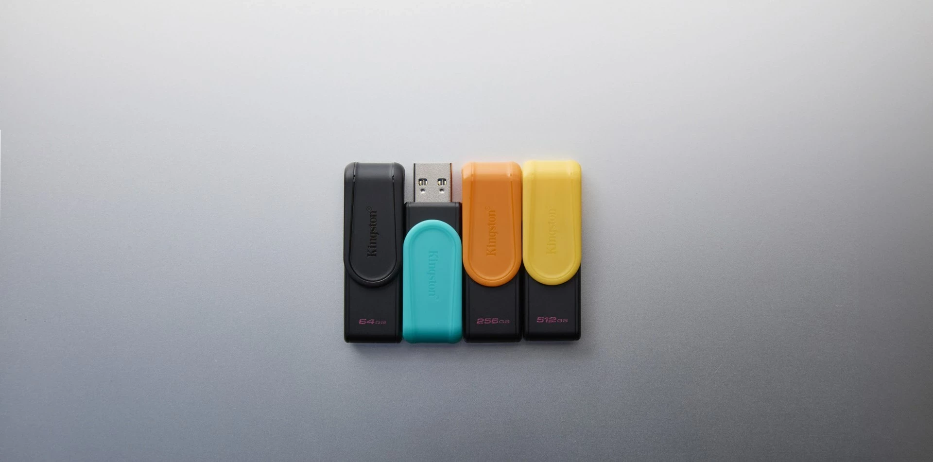 USB Kingston DataTraveler Exodia S 256GB, USB 3.2, zi/portokalli