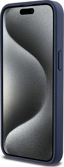 Mbështjellës DKNY Mono Stripe & Metal Logo për iPhone 15 Pro Max, Blu