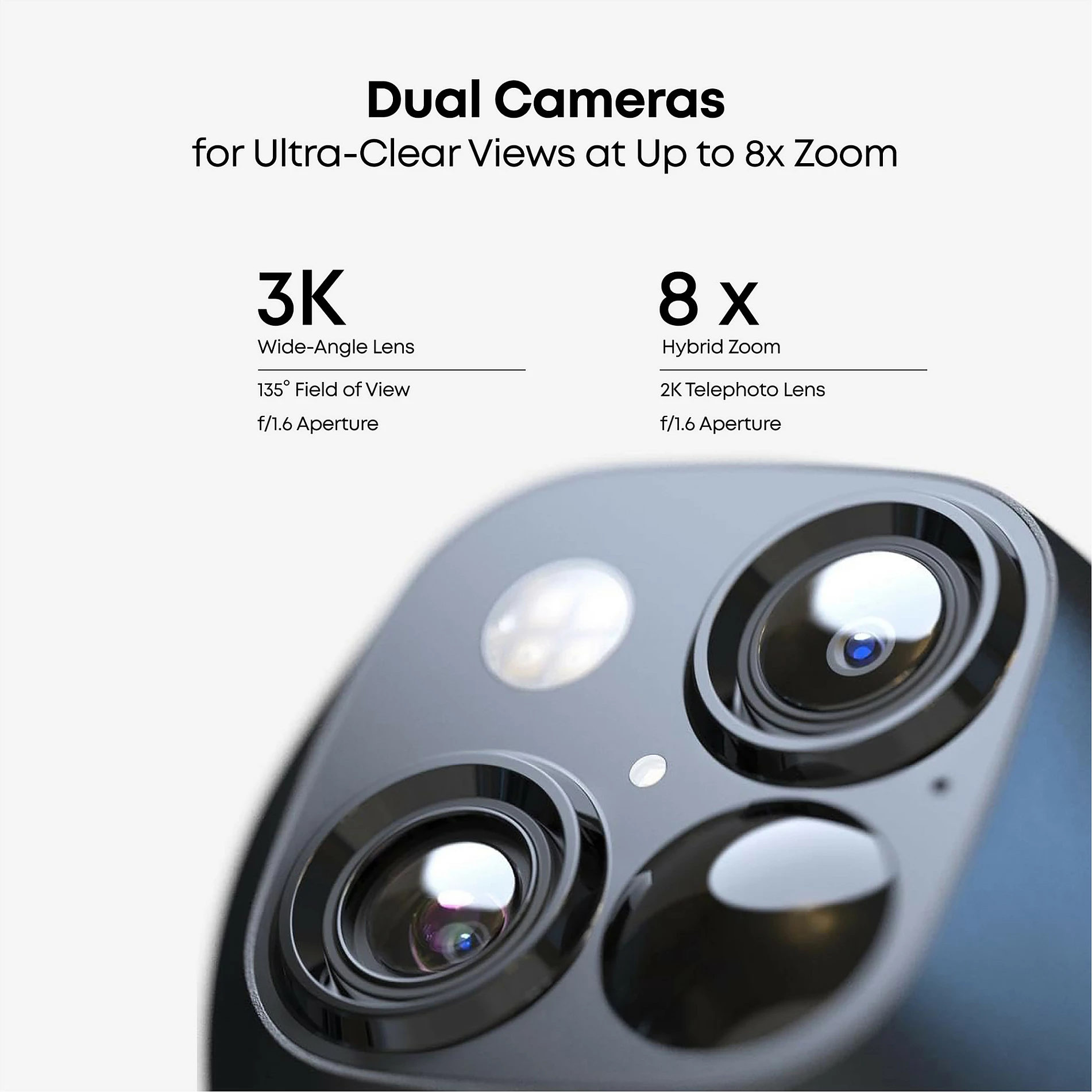 Kamerë sigurie IP EUFY SoloCam S340, 3K, Wi‑Fi, Solar, 360°, 8x zoom, e bardhë