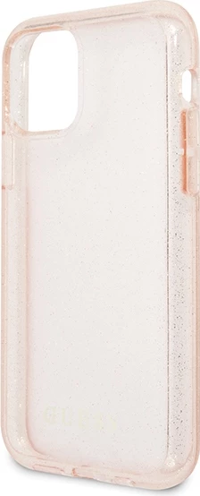 Mbështjellës Guess GUHCN65PCGLPI për iPhone 11 Pro Max, Glitter, Rozë
