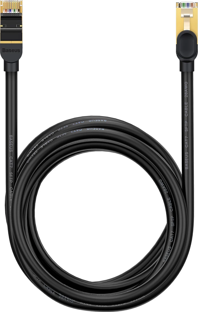 Kabllo rrjeti Baseus Speed Seven Cat 7, RJ45, 10Gbps, 5m, e zezë