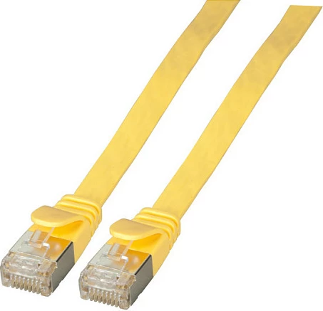 Kabllo rrjeti Ethernet EFB Elektronik K5545GE, Cat6a, 0.25 m, U/FTP, RJ45-RJ45, 10Gbps, e verdhë