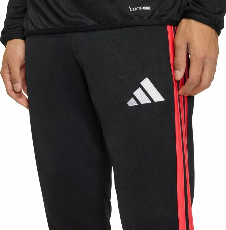 Pantallona sportive për meshkuj adidas, të zeza e të kuqe [Madhësia: XL]