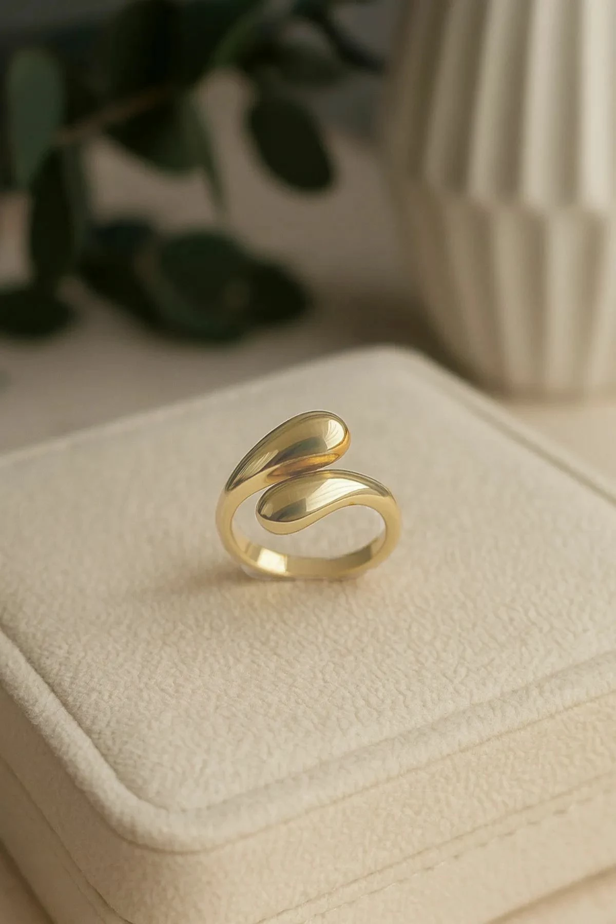 Unazë e artë me zirkon, Jumeon, e rregullueshme