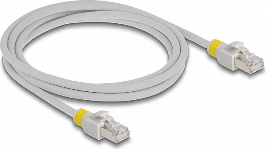 Kabl rrjeti DeLOCK RJ45 Cat6A S/FTP 2m, gri