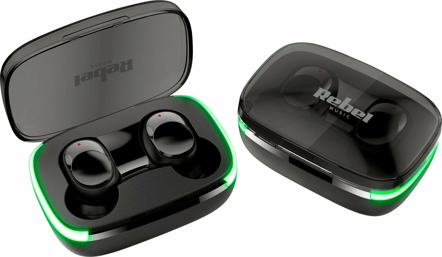 Kufje Rebel Tools TWS-Y60 (SLU0059), Bluetooth 5.3, in-ear, me mikrofon, me kuti karikimi, të zeza