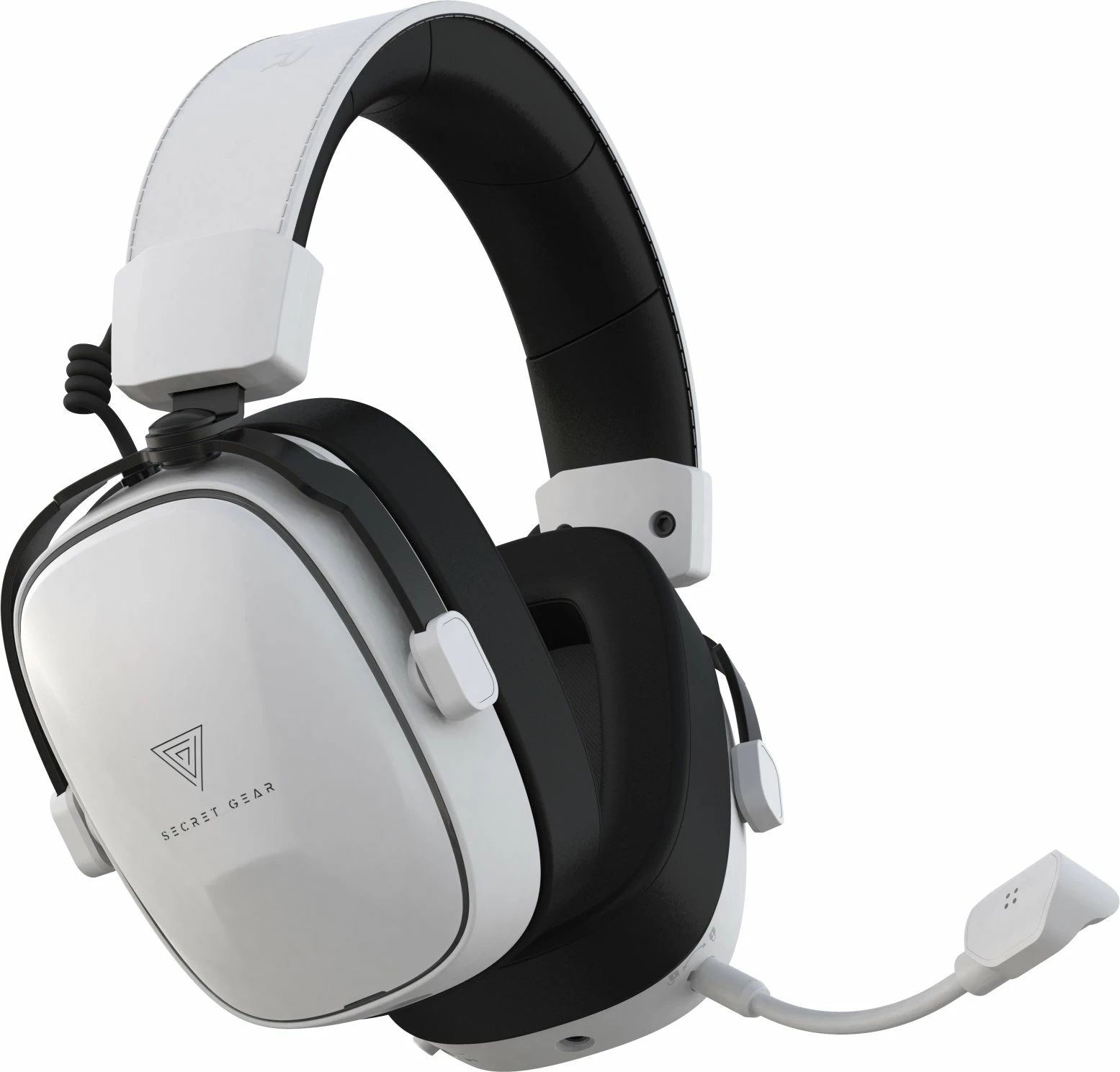 Kufje gaming Secret Gear SX2 7.1 wireless RGB, të bardha