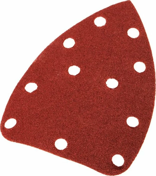 Letrë zmerile delta Graphite 140 x 140 x 80 mm, K120, hook & loop, me vrima, 5 copë