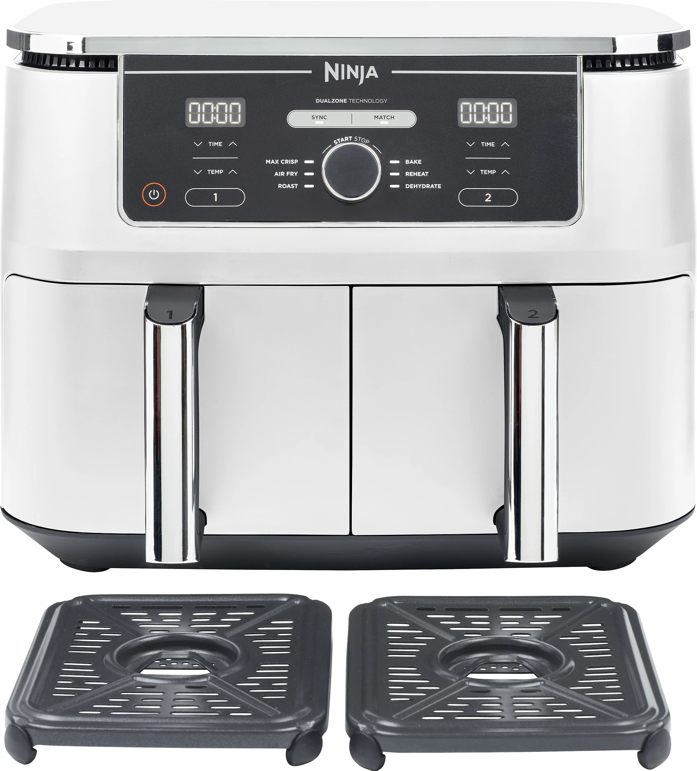 Furrë me ajër Ninja Foodi MAX AF400EU, 9.5L, dy zona, e bardhë