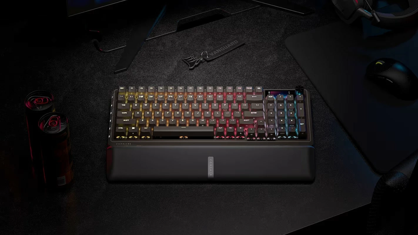 Tastierë gaming Corsair VANGUARD 96, mekanike, wireless/USB-C, RGB, 96%, e zezë