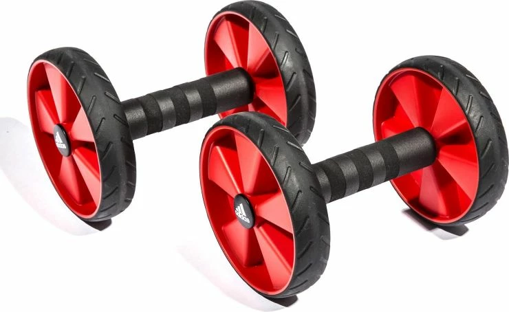 Rrotat e fitnesit për forcimin e trupit adidas ADAC-11604, 2 copë, të zeza dhe të kuqe