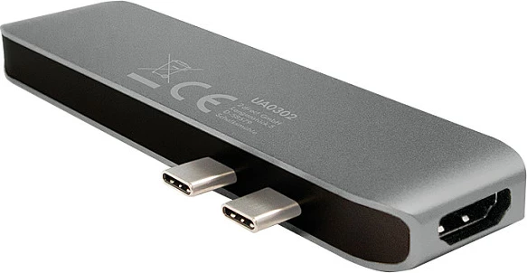 Docking station LogiLink USB 3.2 Gen2x2, USB-C, 7-port, me PD, alumin, gri/argjend