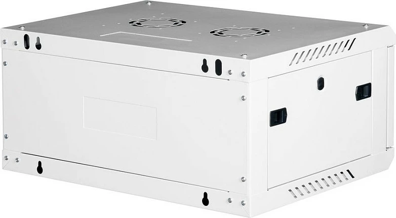Kabinet rack ROLINE Basic Plus 19", 4U, 600x450, montim në mur, derë xhami, gri