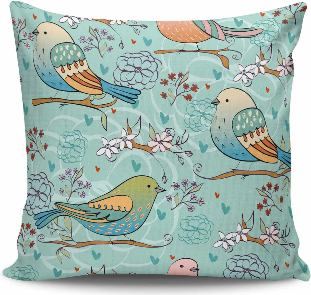 Jastëk dekorativ Aberto Design, shumëngjyrësh, NKRLNT-049, 43x43cm
