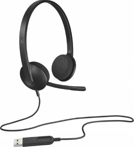 Kufje me mikrofon Logitech H340 (981-000475) USB, kabllo 1.8 m, të zeza