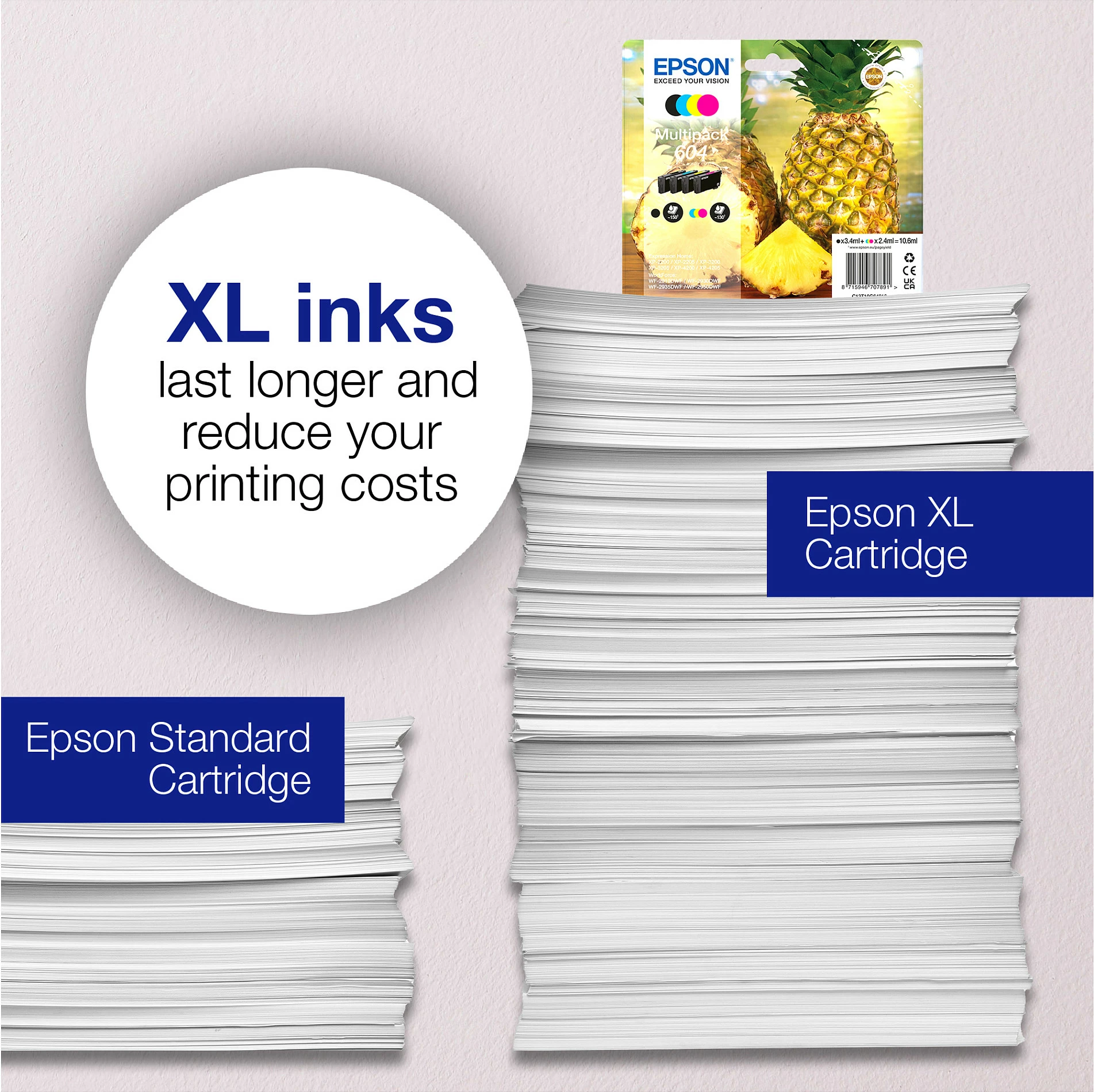 Kartutë boje Epson 604XL, 8.9ml, e zezë