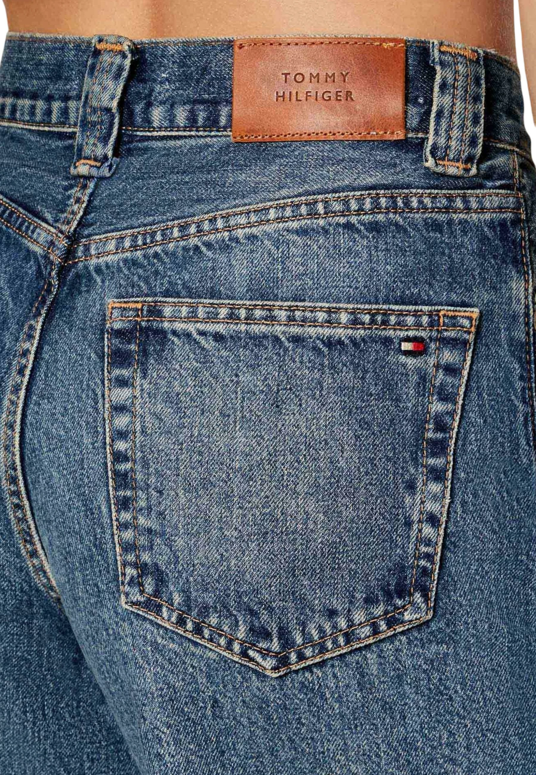 Xhinse për femra Tommy Hilfiger DNM KRIS 70's Wide L WW0WW46731, denim [Madhësia: W25 L30]