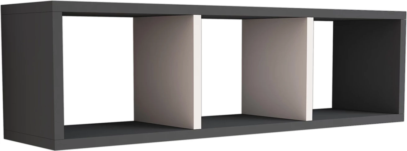 Raft muri FH9228.13, hiri/bardhë, 90x22x25.6Hcm