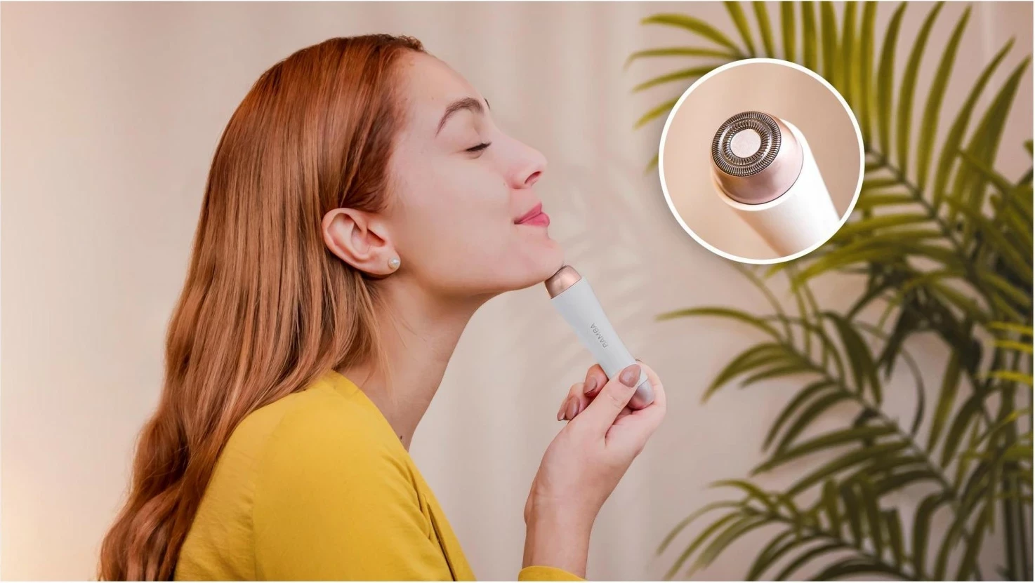 Depilator fytyre Cecotec FaceCare Smooth Bamba, i bardhë