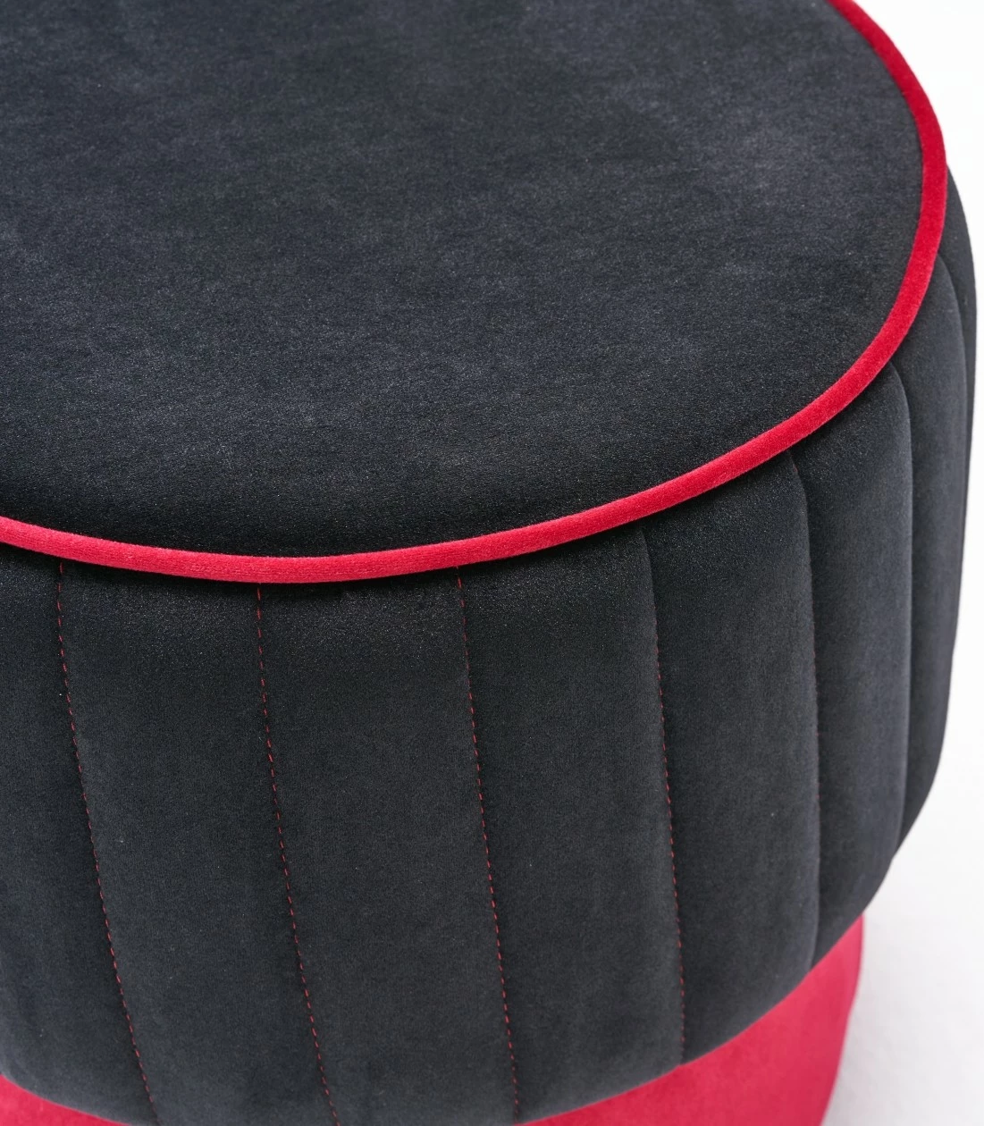 Puf Atelier del Sofa, rozë, e zezë